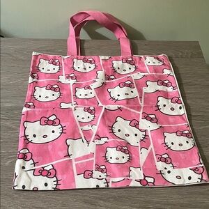 Hello Kitty Pink Canvas Tote Bag